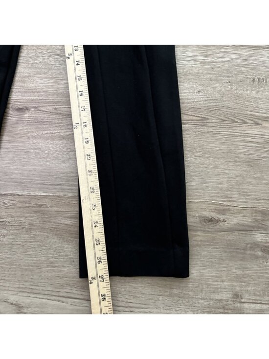 Vince Tapered Stove Pipe Pant Womens 6 Black Pintuck Ponte Full Length - Picture 7 of 16